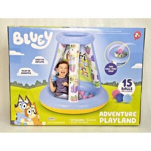 Bluey Activity Fun Ball Toss Roof Adventure Playland Ball Pit Toy w/ 15 Balls
